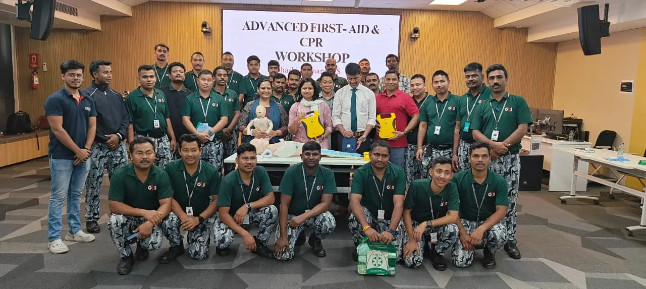 Advanced first-aid and CPR workshop group
