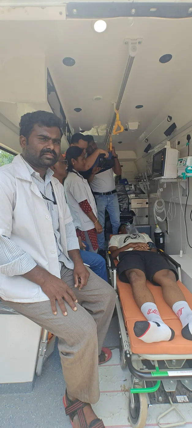 Emergency simulation training in a hospital